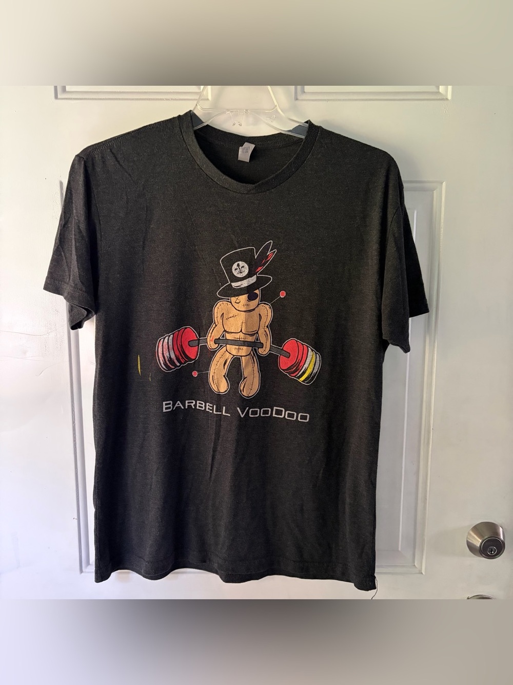 Barbell Voodoo "Deadlift Doll" Fitness Graphic T-Shirt - Men's Large